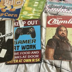 Metal Signs 8 By 12 Inches Wide 5.00 Each