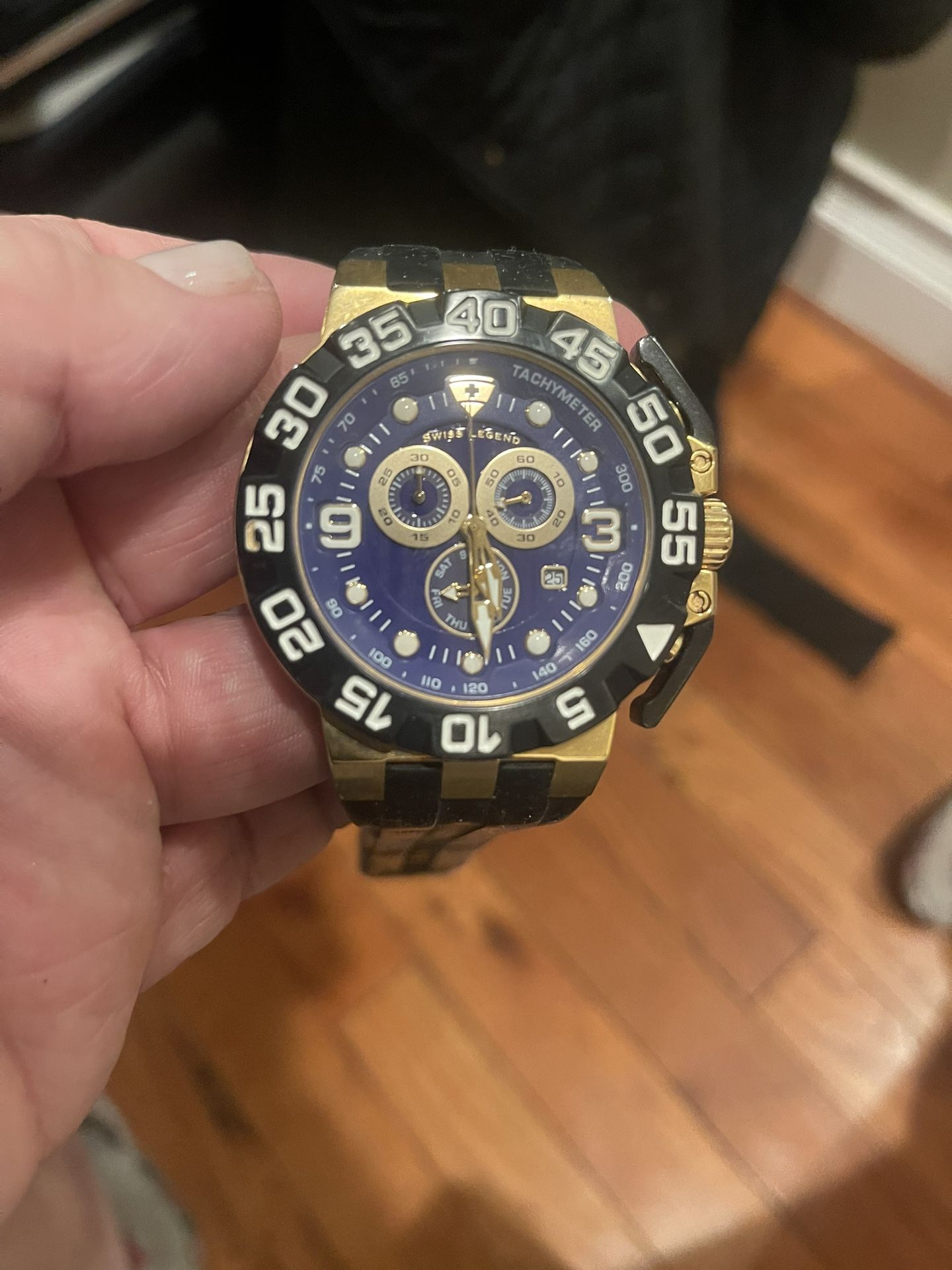 Swizz Legend Challenger Purple With Rubber Strap