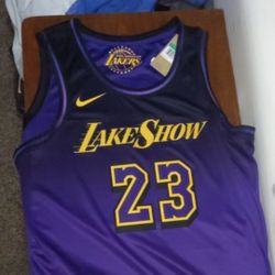 LeBron James 2023 Lake Show Jersey XL
