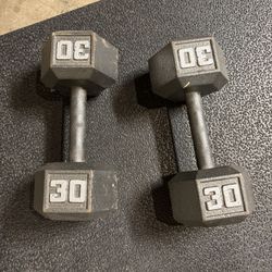 30lb Hex Dumbbells
