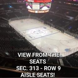 2 Tickets- LA KINGS  VS OILERS- FRIDAY - Sec 313 - ROW 9 -  Aisle Seats 