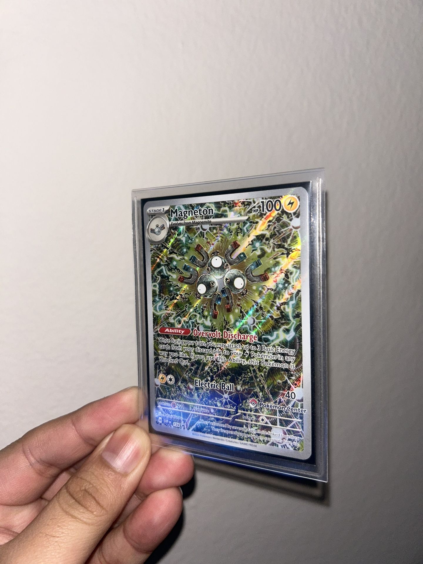 Magneton Pokemon Center Stamped Promo Pokemon Card