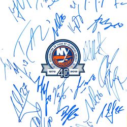 NHL Team Autographs (Islanders, Penguins, Jets, Lightning)