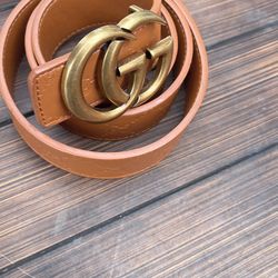 Authentic Brown Gucci GG belt