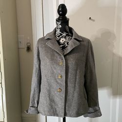 Vintage Perlie Made in France Wool Angora Cashmere Blend Jacket