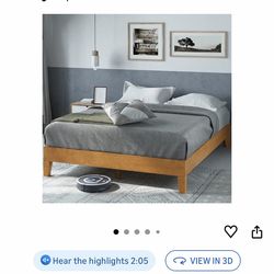 Queen size platform bed frame