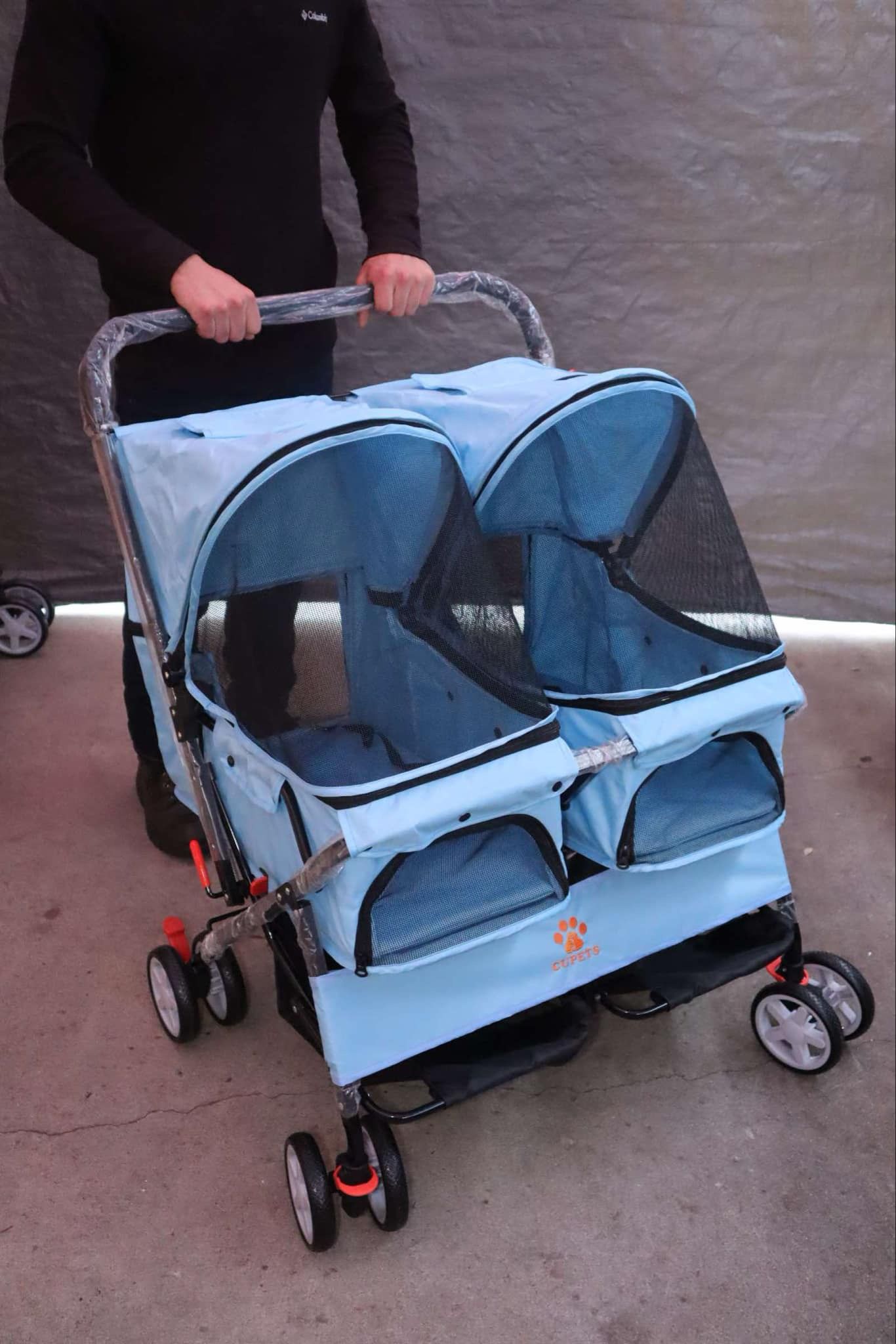 double pet/dog stroller