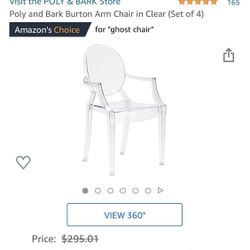 Clear ghost chair office chair