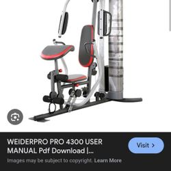 Weider Pro 4300 Weight System