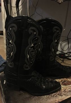 Leather boots