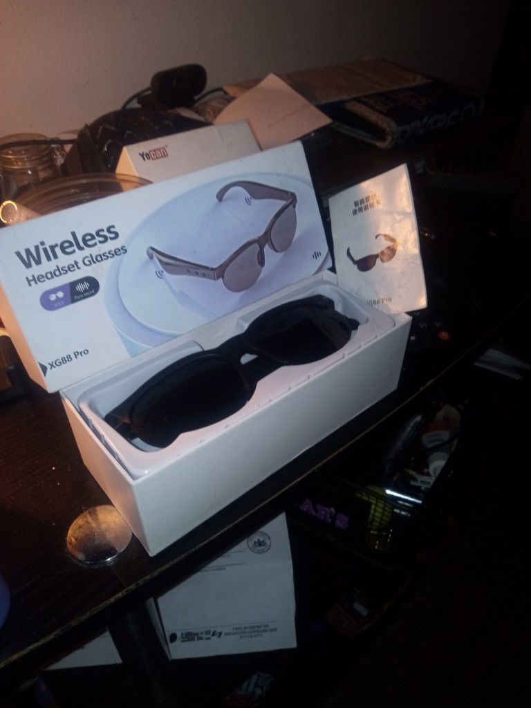 Headset Sunglasses "Wireless" & "BT"