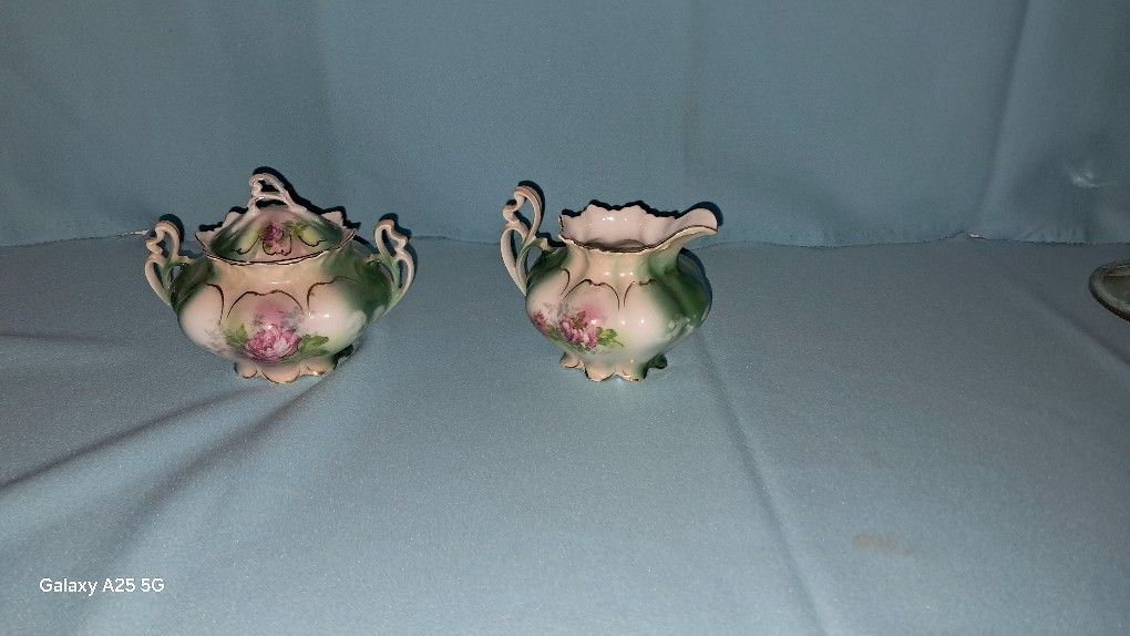 Antique Cream & Sugar