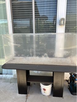 55 gallon acrylic tank w/ stand