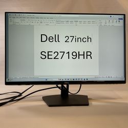 Dell 27 Inch Wide Screen Monitor SE2719HR Full HD/1080P HDMI VGA 
