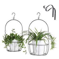 Two Metal Plant Hangers 