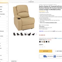 Power Recliners  For RV’s