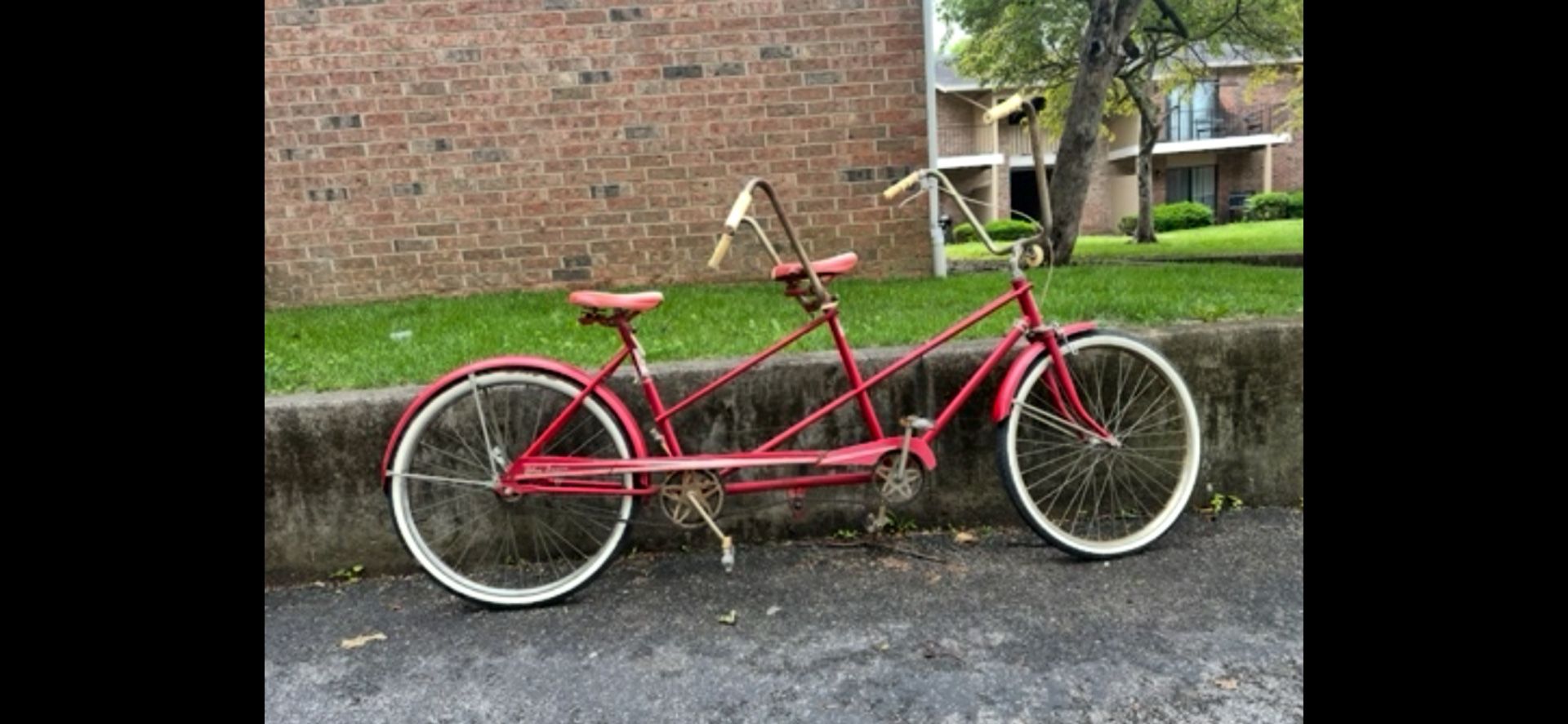 Vintage tandem bike