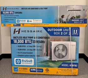 DIY 21 SEER2 18,000 BTU WiFi 1.5-Ton Ductless Mini Split Air Conditioner, Heat Pump, Variable Speed Inverter-208V/230V
