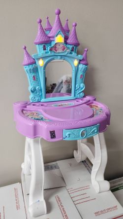 Kids girls princess castle vanity play with sound lights