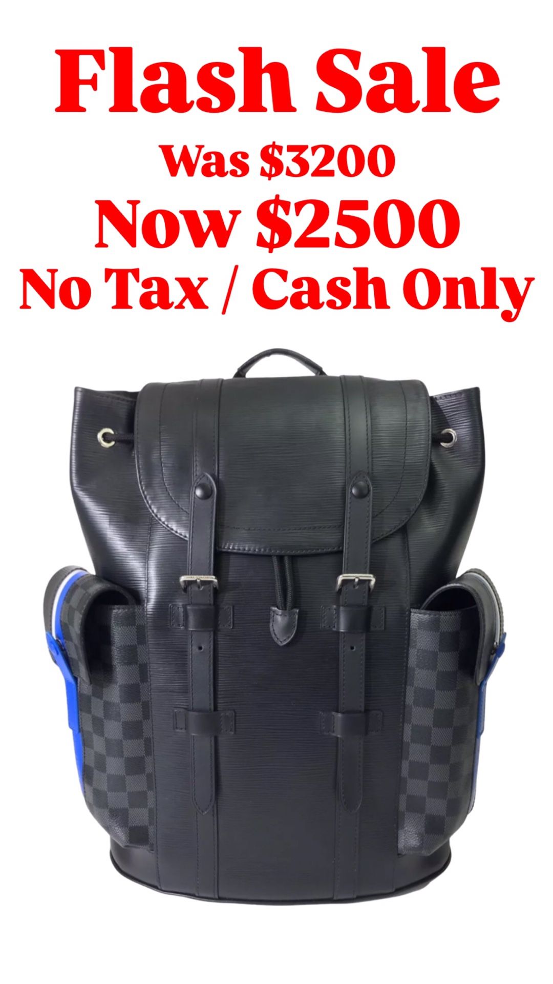 Louis Vuitton Damier Graphite Epi Leather Christopher Backpack