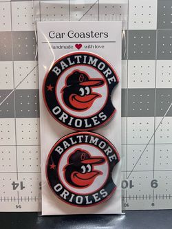 Baltimore Orioles Car Coasters Set of 2