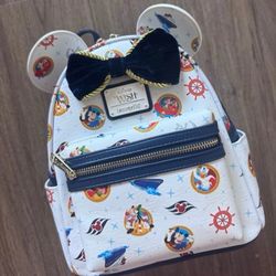 Disney wish Cruise Minnie loungefly backpack new