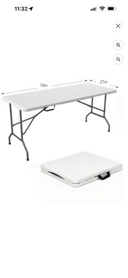 Brand new in box Portable Folding Desk, Space-Saving Collapsible Workstation with Carrying Handle, No Assembly Required Indoor Study Table for Laptop