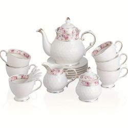 Tea Cup and Pot Set