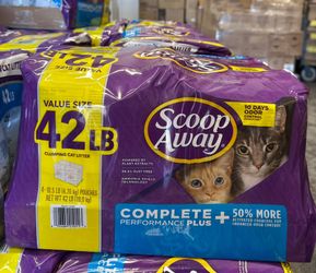 Scoop Away 42LB Complete + Clumping Cat Litter $16.99