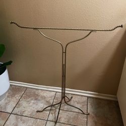 Vintage Brass Free Standing Towel/Blanket/Clothing Rack