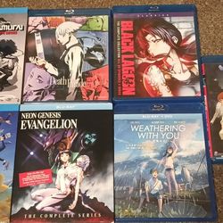 Anime Blu Rays And DVDs 