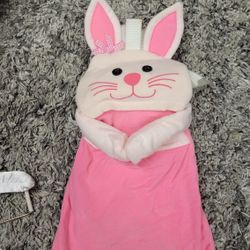 vintage 2000 Mattel plush toy, likely a plush bunny backpack carrier 