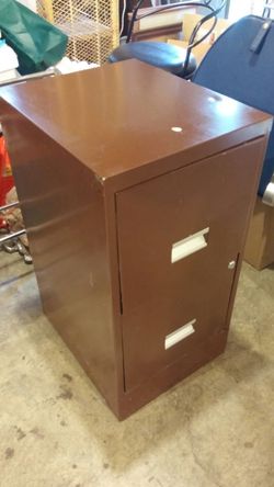 2 drawer metal filing cabinet