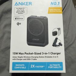 Anker 15W Max Pocket sized 3-in-1 charger