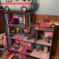 L.O.L. Dolls, Mansion, Car, And RV