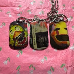 FNAF 2016 dog tags