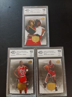 Lot of (3) Michael Jordan legacy collection gold