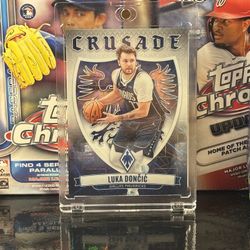 2023-24 Panini Phoenix Luka Doncic Crusade White Lazer #/150 Mavericks