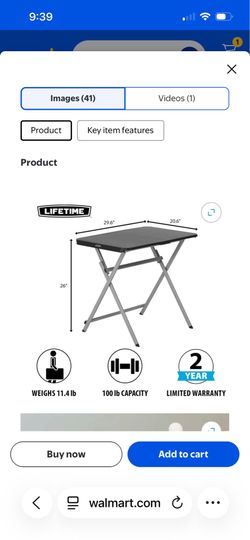 Folding table