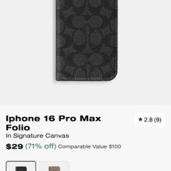 Coach 16pro Max Case 