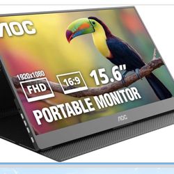 AOC 16T20 Portable Monitor – 15.6” FHD- Factory Sealed