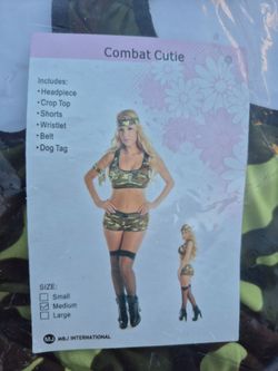 Adult Women's Combat Cutie Costume