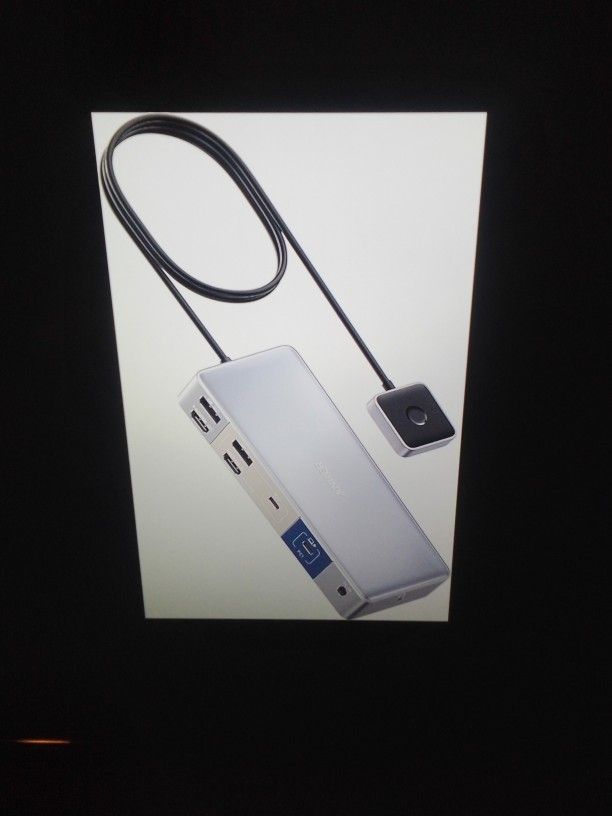 New Anker Docking Station 553 Kvm Switch For PC And Laptops Dual 4k USB C HDMI Display Ports