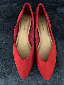 Women red shoe 8