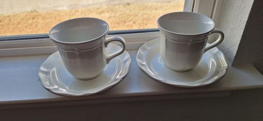 Mikasa French Countryside Saucer And Mug 8 Ct