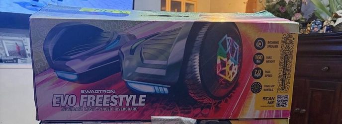 Swagtron EVO Freestyle Self Balancing Scooter Bluetooth LED 8mph 6mi 220lb