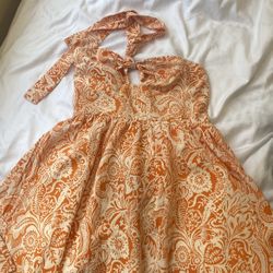 orange sundress