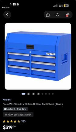 Kobalt steel tool chest