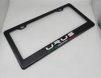 BRAND NEW LAMBORGHINI URUS 100% Real Carbon Fiber License Plate Frame Tag Cover Original 3K