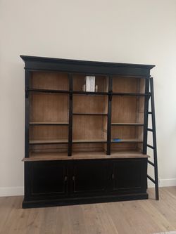 Bookshelf with ladder